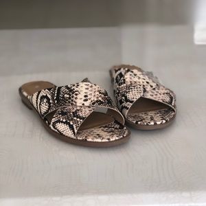 FRANCO SARTO snakeprint sandals